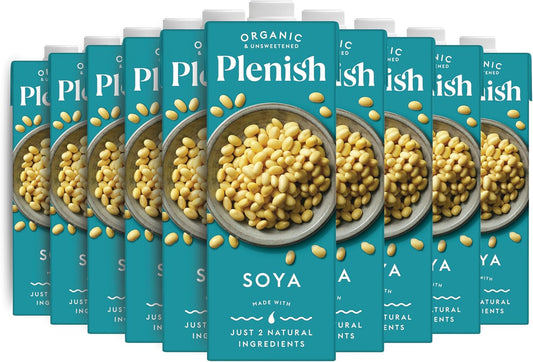 plenish organic soya milk pack of 8