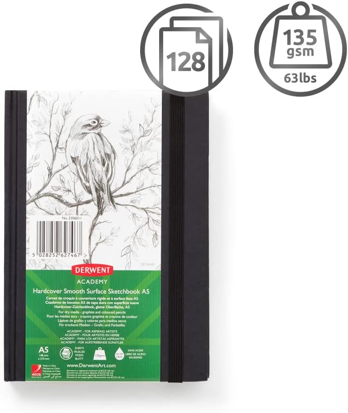 Portable sketchbook ideal for sketching and drawing