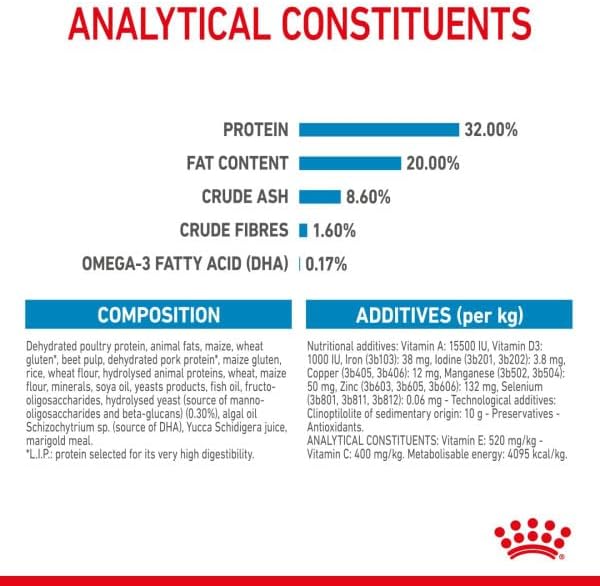 Premium kibble for medium breed puppies