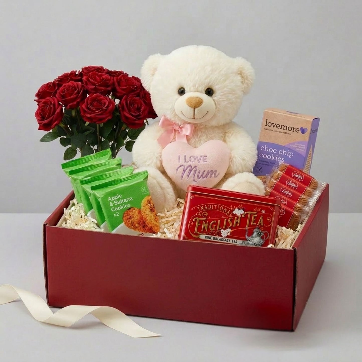 Twinpack Love More Fruit Cookies in Mum gift hamper