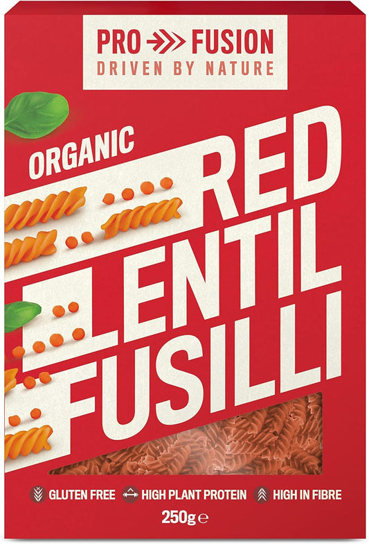 Profusion organic red lentil fusilli