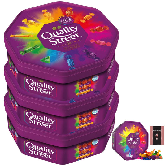 Quality Street chocolates in 3 tubs of 550g each for sharing