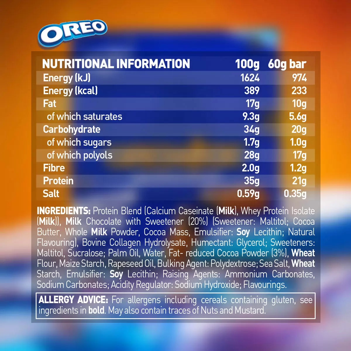 Box of Grenade Oreo Protein Bars, 12 x 60g, for on-the-go snacking