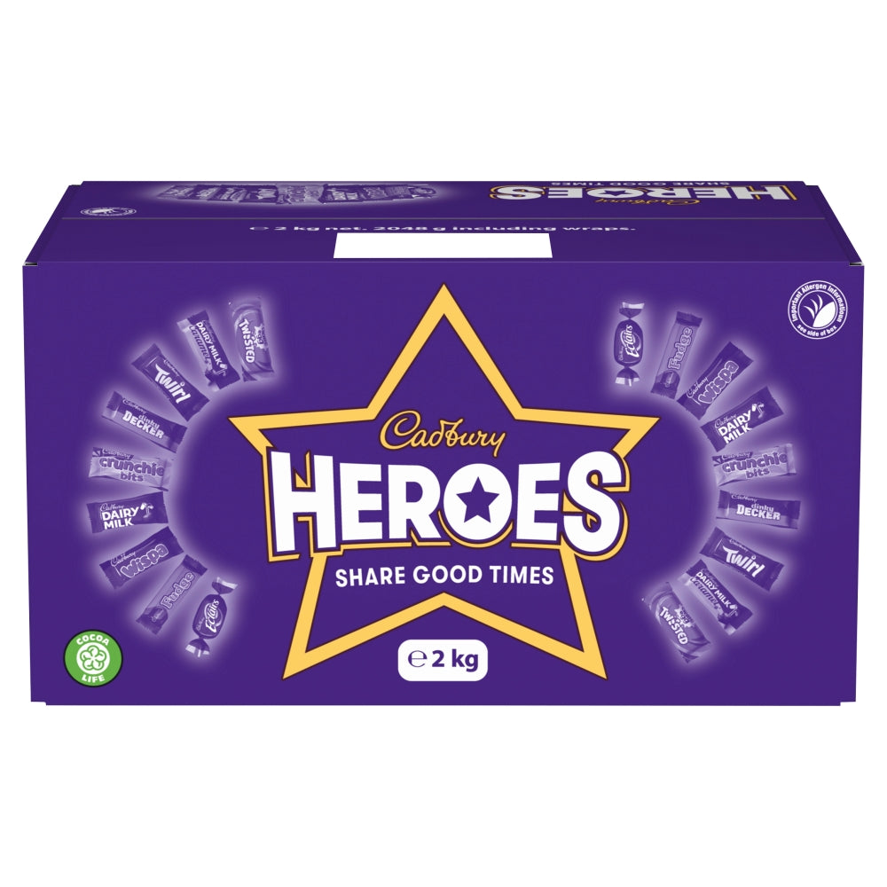 Individually wrapped Heroes sweets for all to enjoy