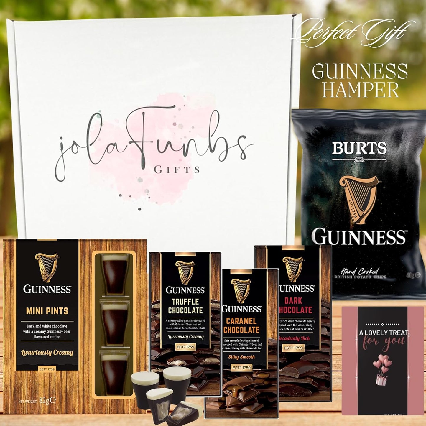 Rich Guinness chocolates in a beautifully packaged gift box