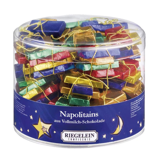 Riegelein Milk Chocolate Napolitains Drum 22 pack