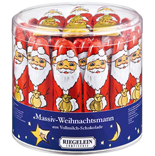 Riegelein Milk Chocolate Santa Drum 65 x 12.5g chocolates