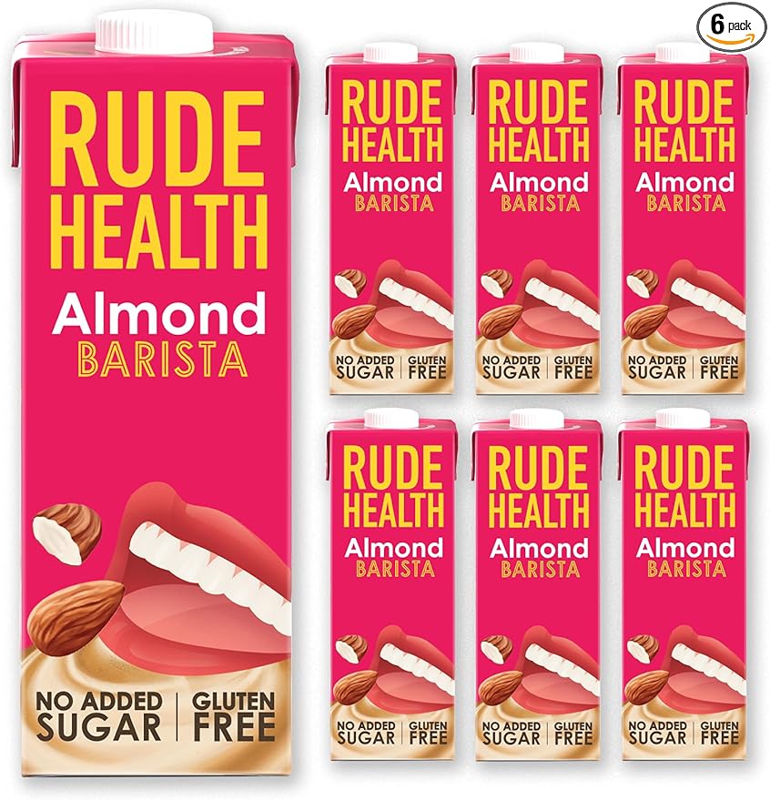 rude health almond barista milk six pack