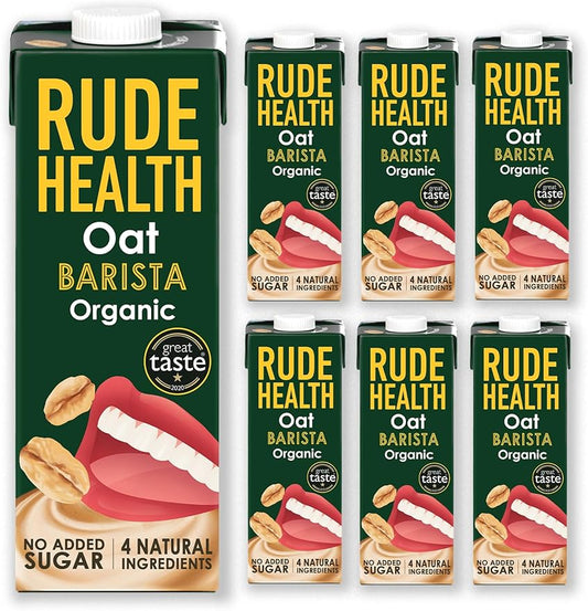 rude health oat barista drink six 1l cartons