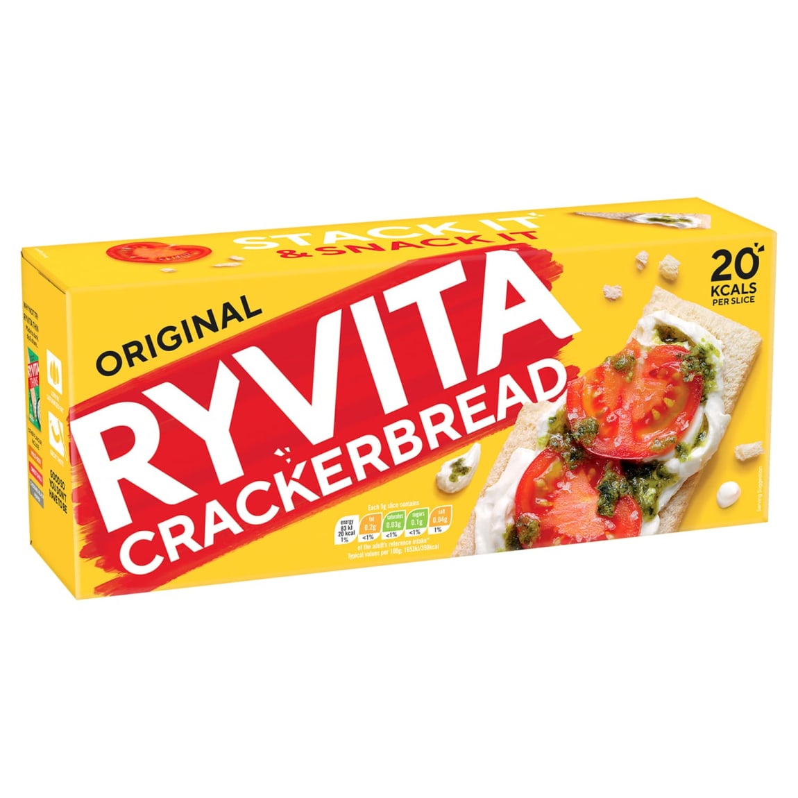 Ryvita Original Crackerbread 200g thin crispy biscuits for healthy snacking