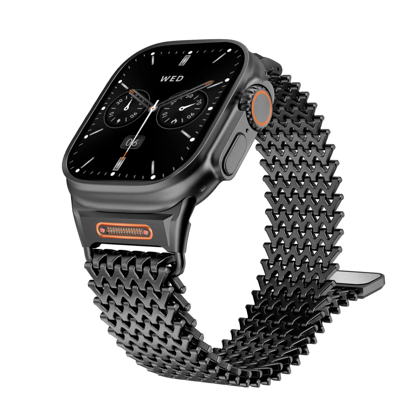 Durable stainless steel magnetic smartwatch accessory