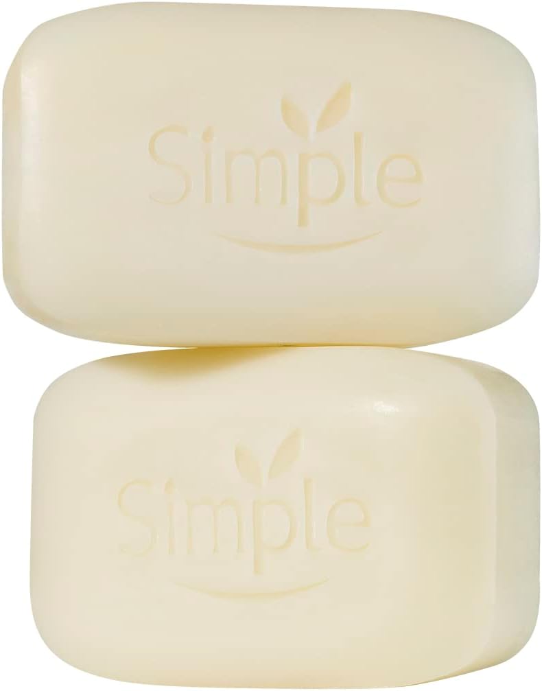 Simple 2 x 100g Soap Bar offering gentle cleanse for sensitive skin