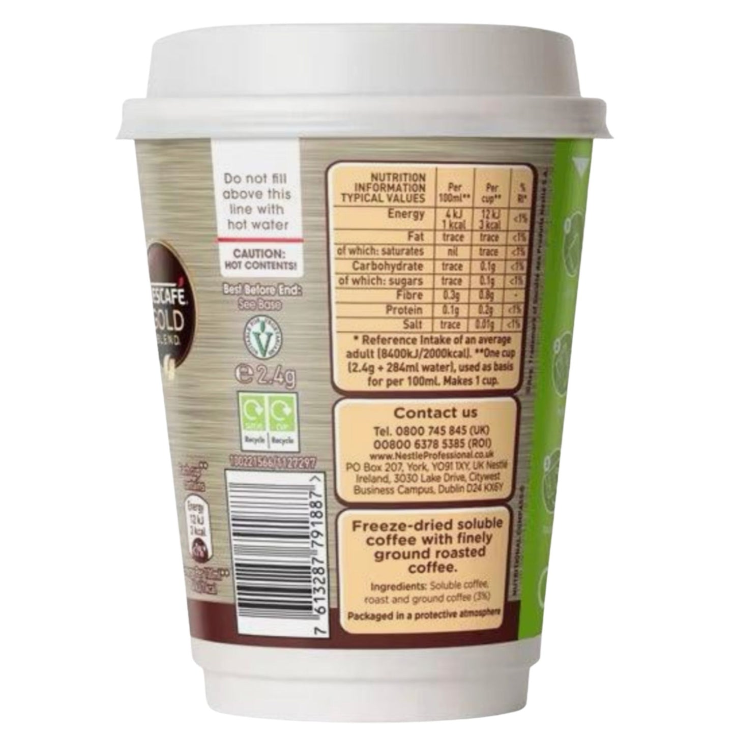 Single-serve black coffee drinks Nescafé Go Gold Blend