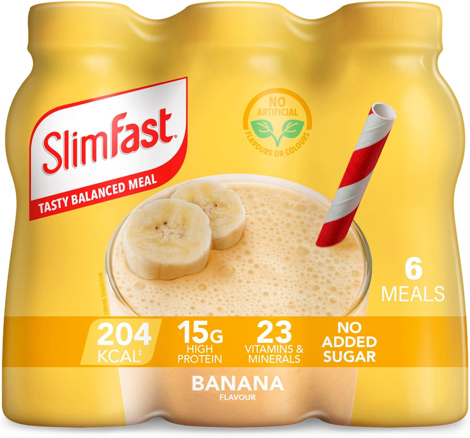 Tasty and nutritious SlimFast Banana Shake, ideal meal replacement