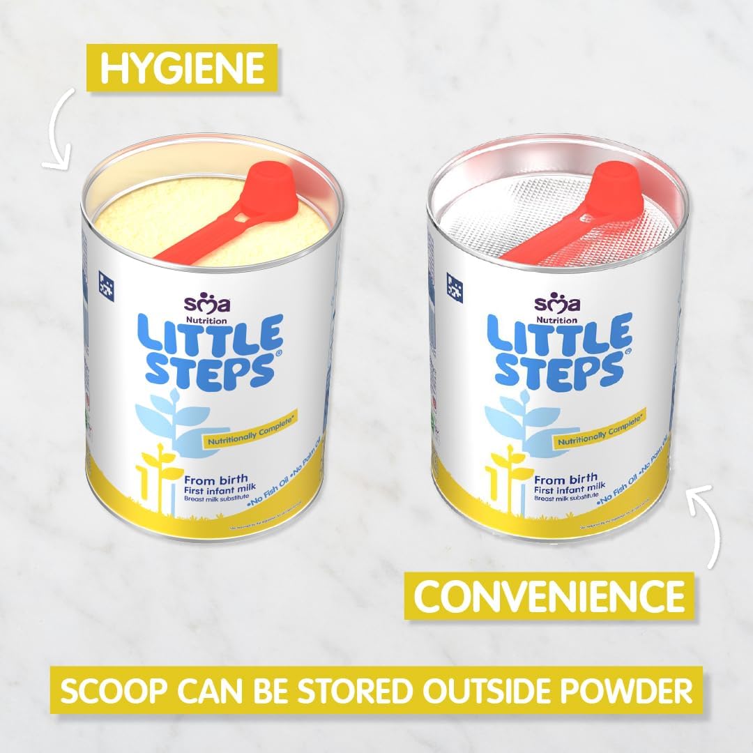 easy to prepare infant milk with included scoop