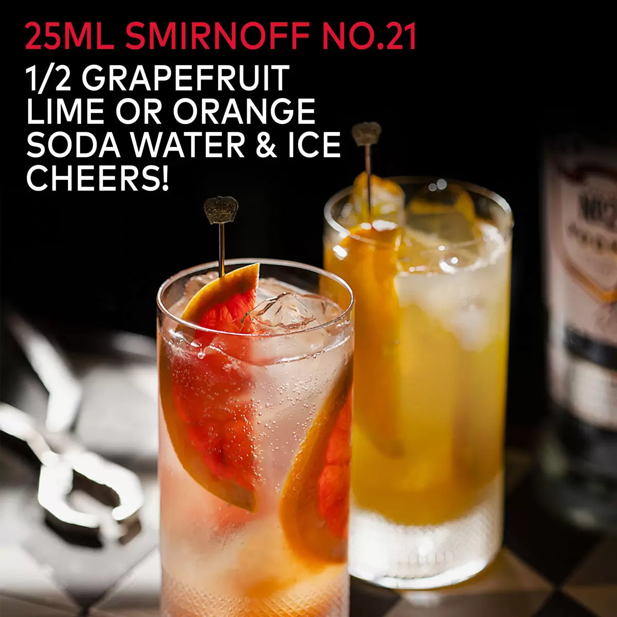 Classic vodka triple distilled for purity