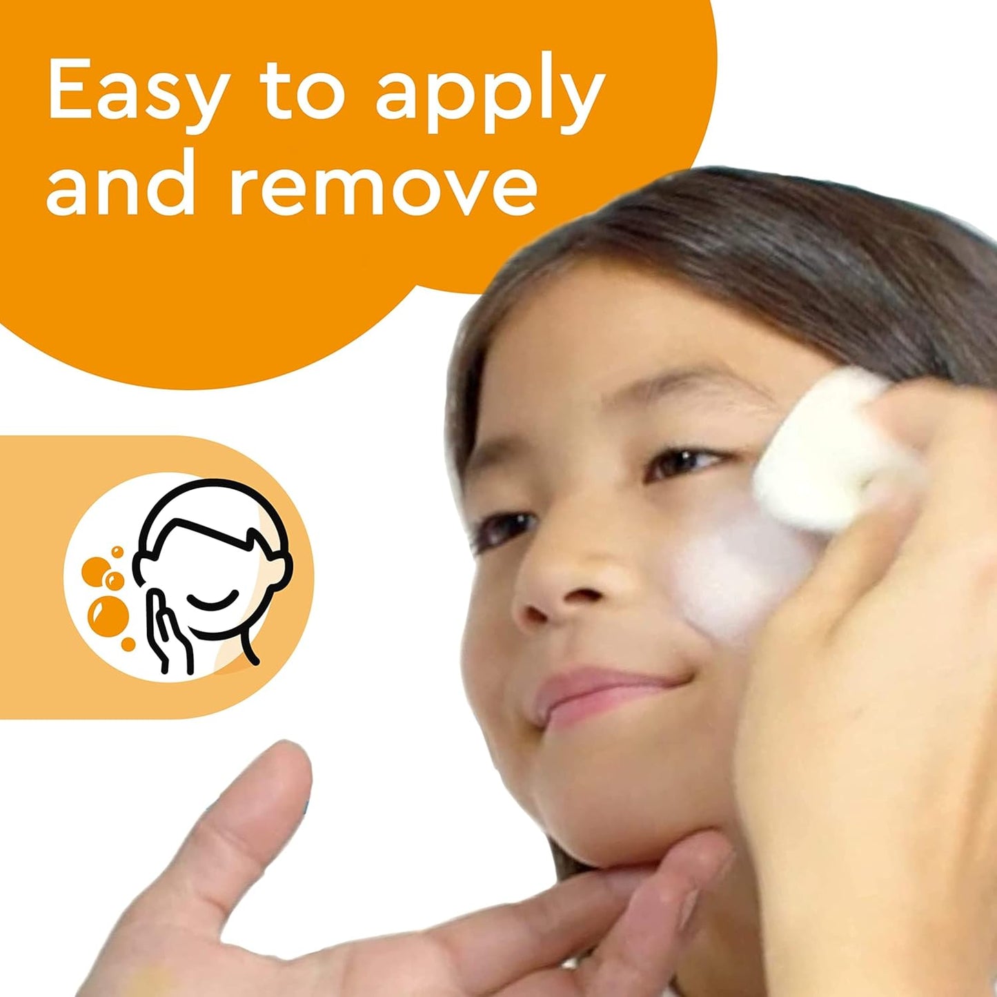 kids water-based face paint white snazaroo