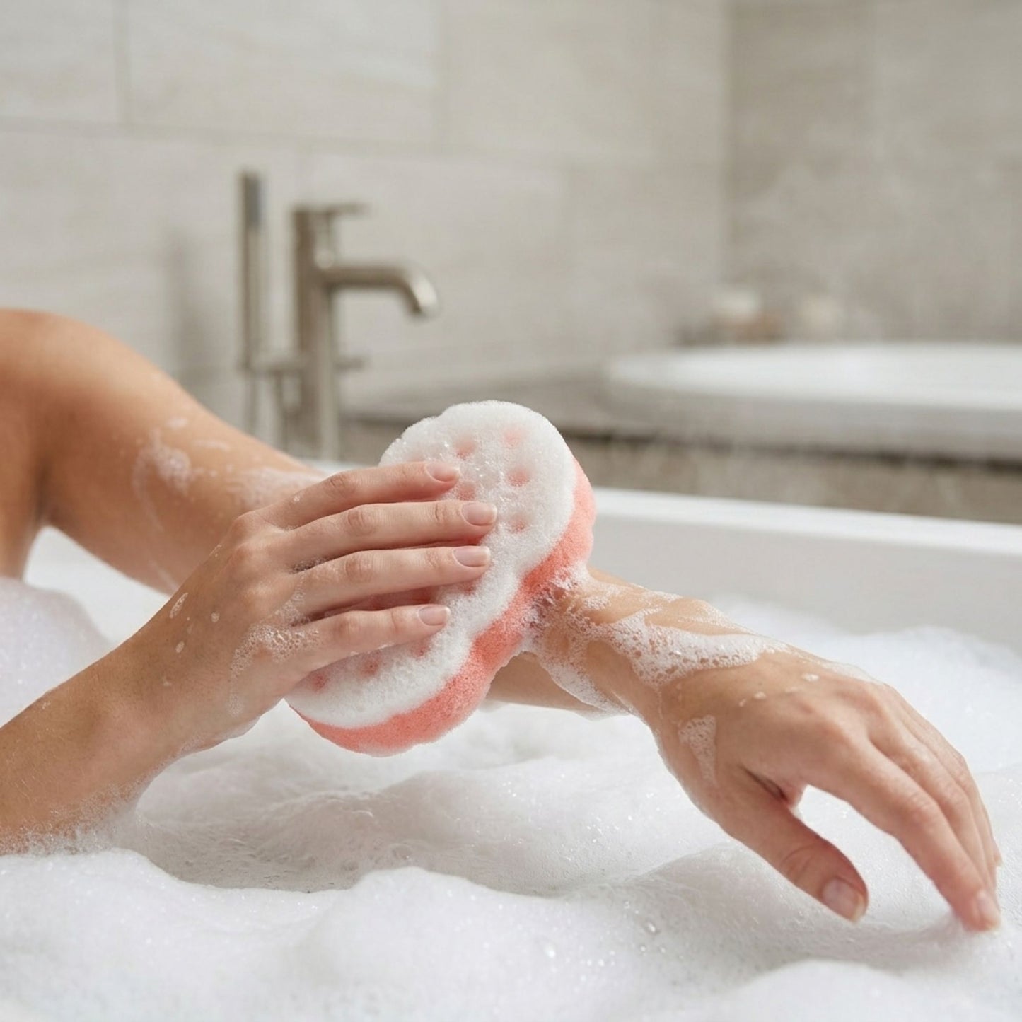 Bath and spa set for relaxation and self care routine