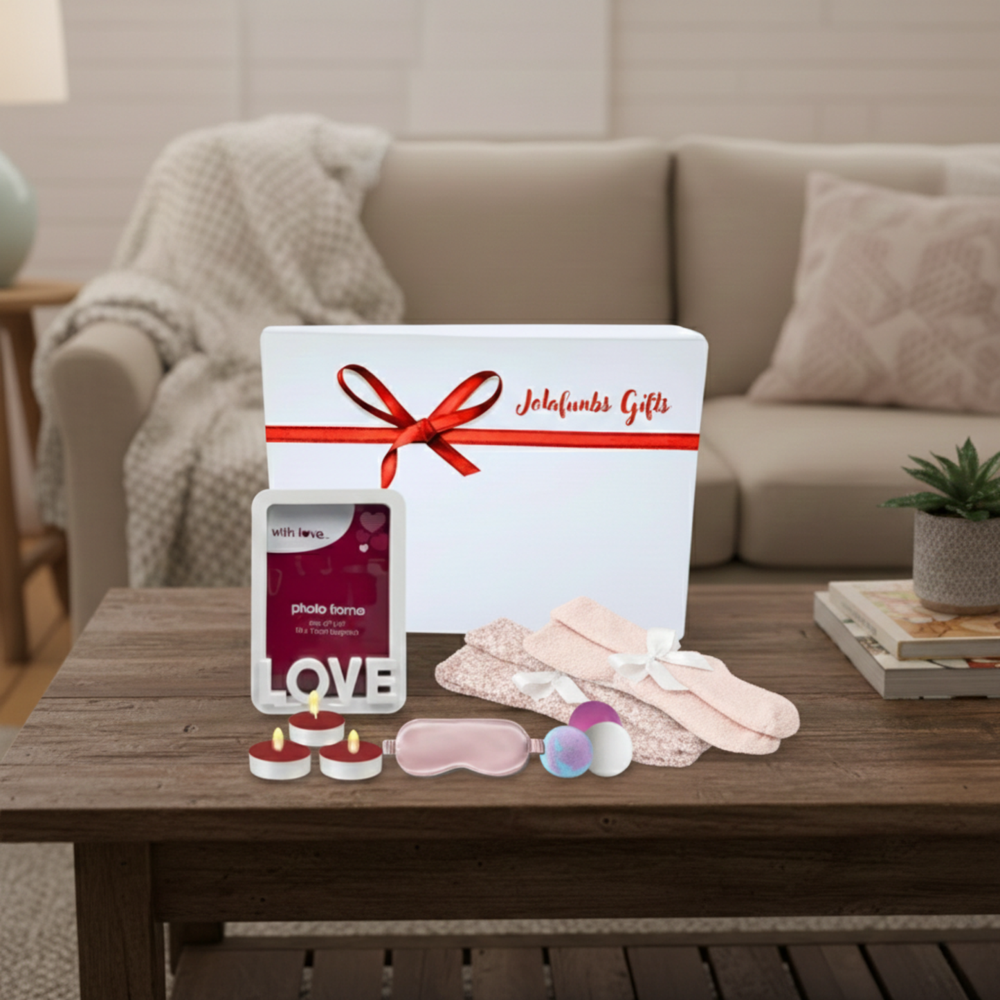 Thoughtful care package for women