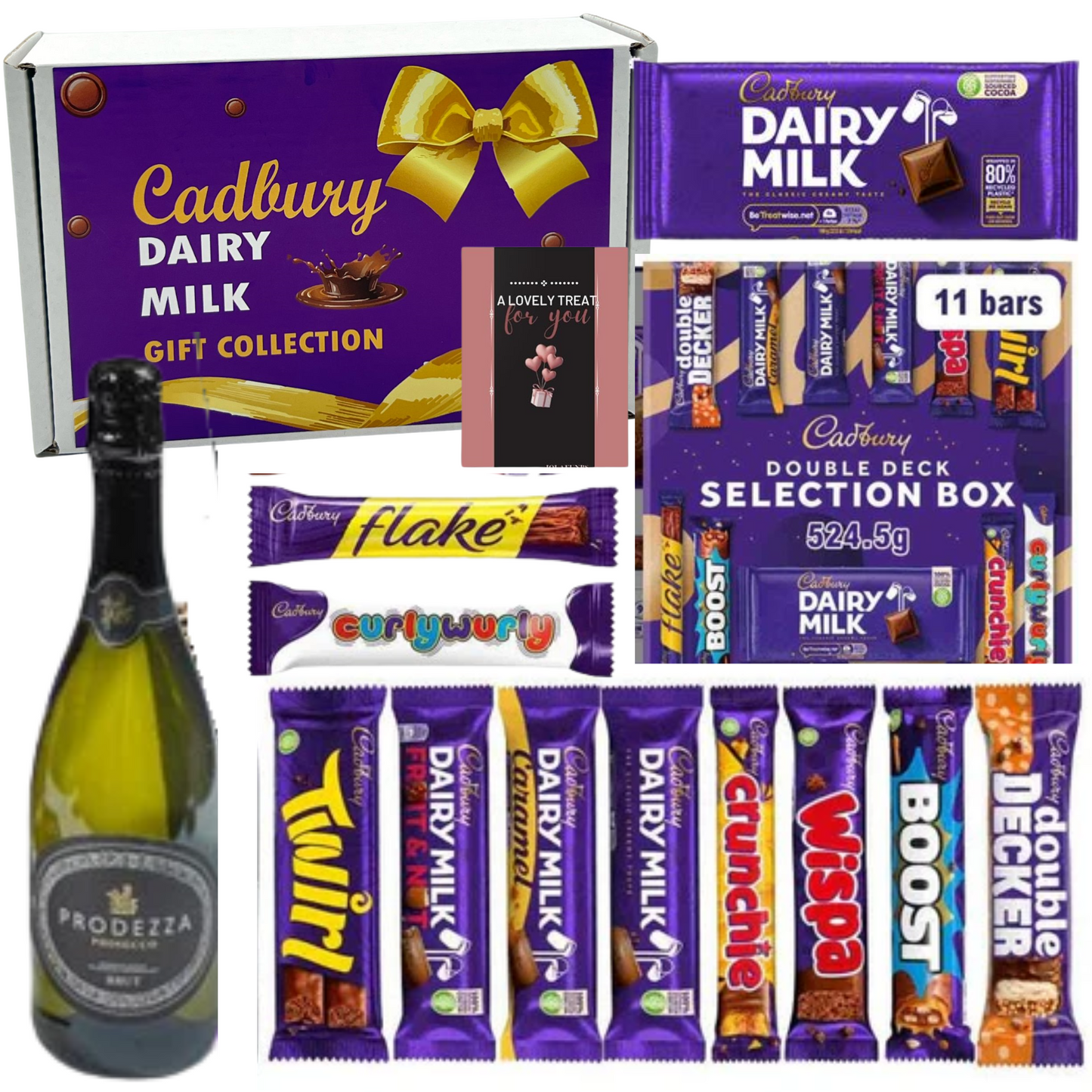 parkling Prosecco with a chocolate treat selection