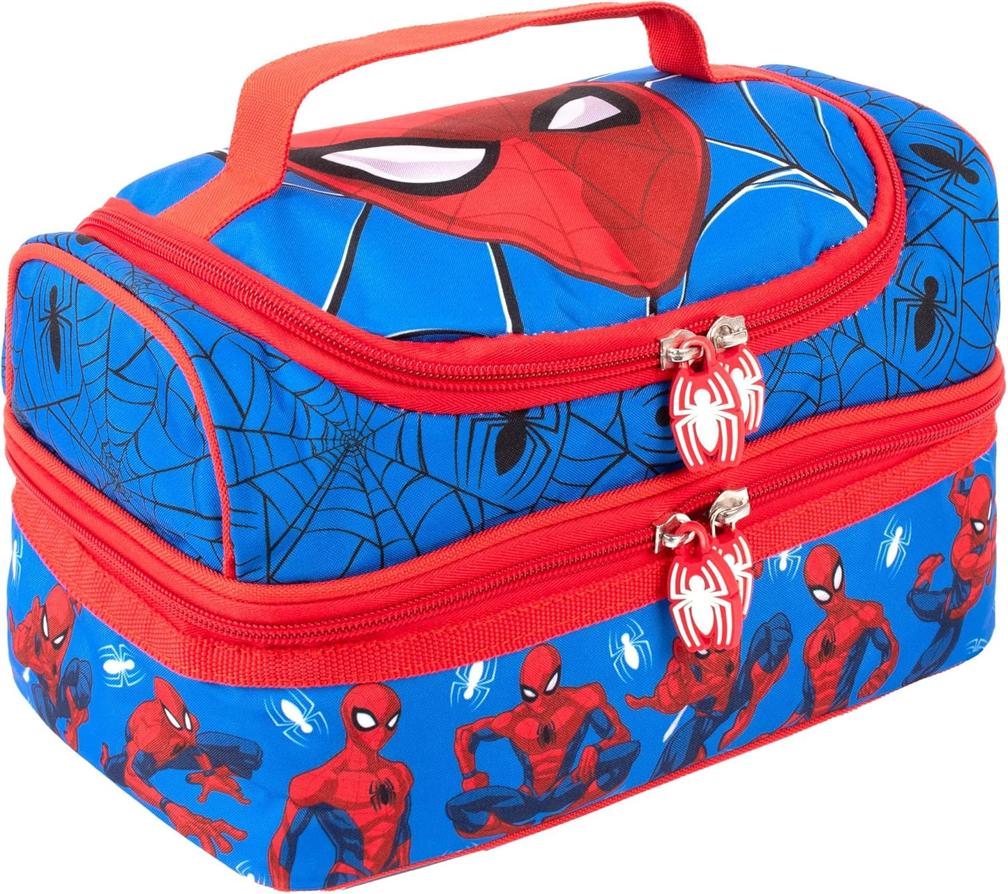 Marvel Spider-Man insulated lunch bag with two compartments