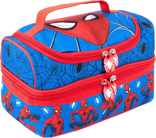 Marvel Spider-Man insulated lunch bag with two compartments