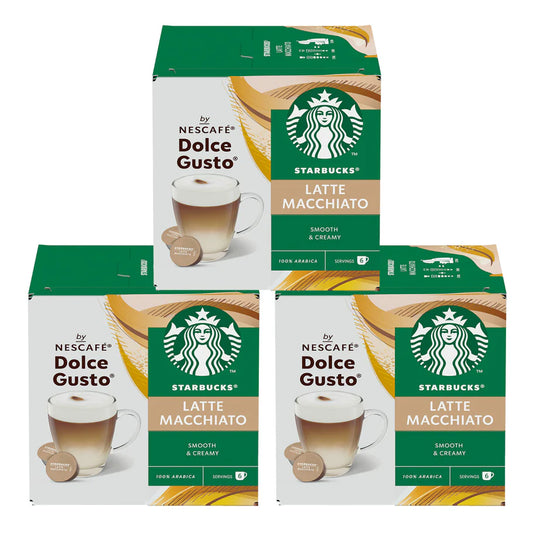 Starbucks Latte Macchiato coffee pods for Dolce Gusto machines