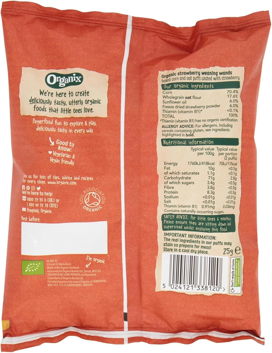 vegan finger sticks made with strawberry puree