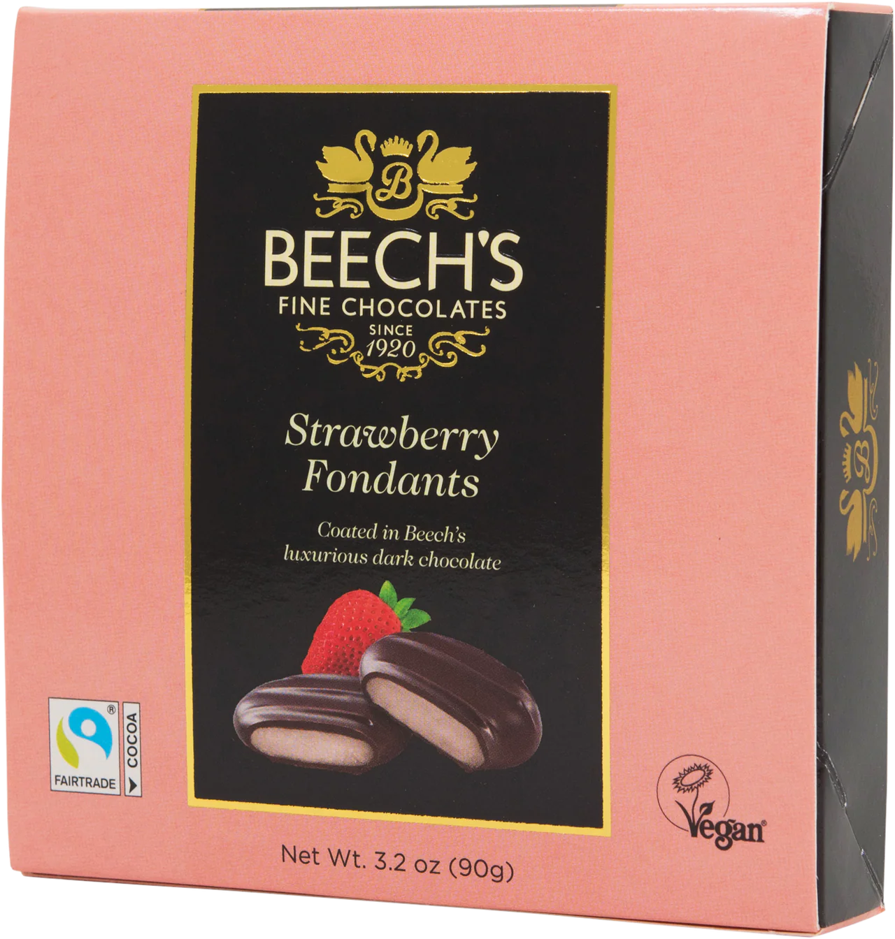 Strawberry fondant creams 90g chocolate box with fruity centers