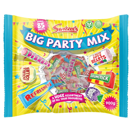 Swizzels Big Party Mix Sweet Bag 900g assorted favourites