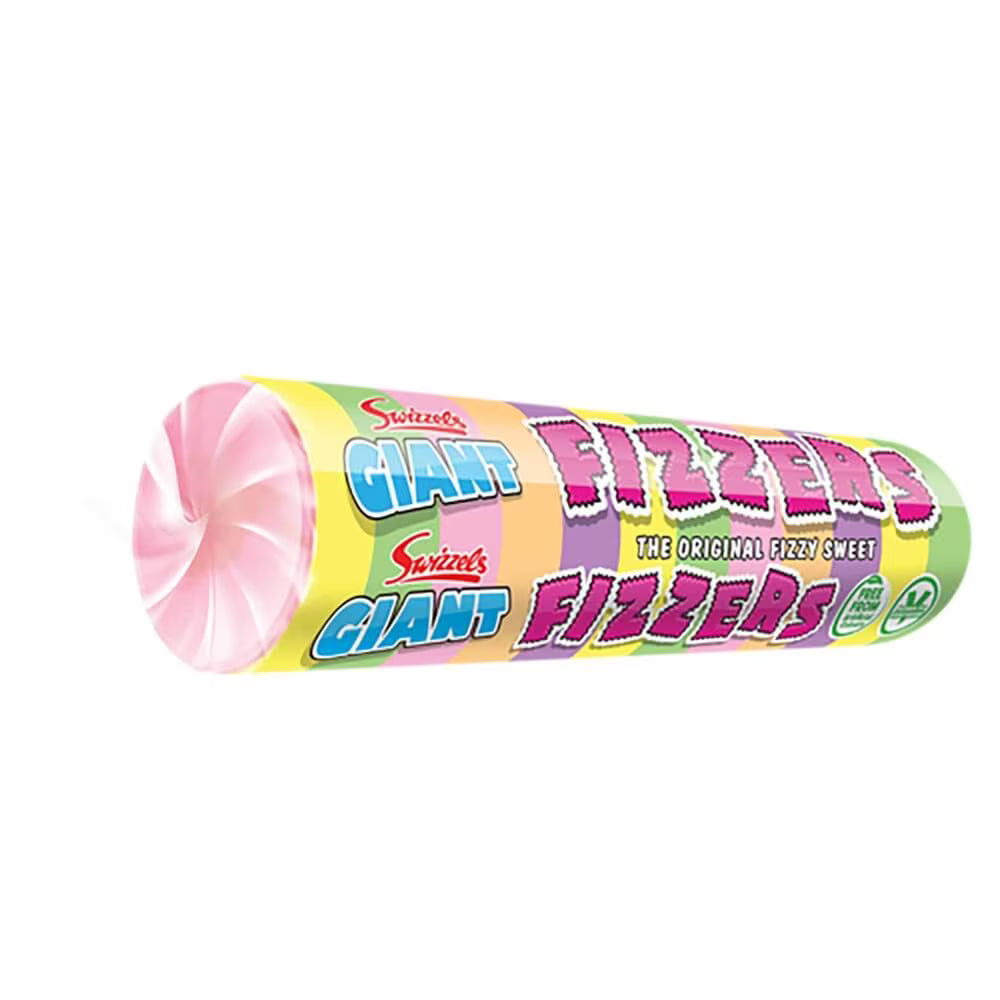 Bulk case of Swizzels Giant Fizzers 24 x 40g for parties or retail