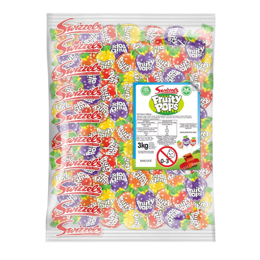 Assortment of Swizzels Fruity Pops fruit flavour lollipops