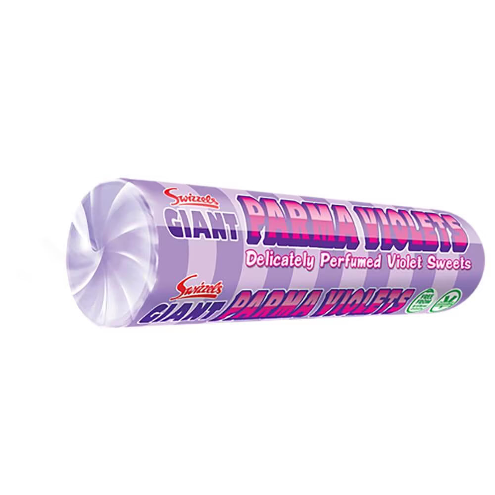 Swizzels Giant Parma Violets 24 x 40g rolls in wholesale box