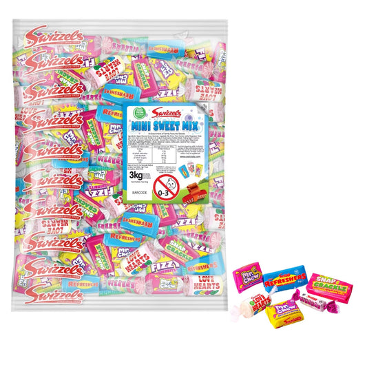 Swizzels Mini Sweet Mix 3kg assorted family favourite sweets bulk bag