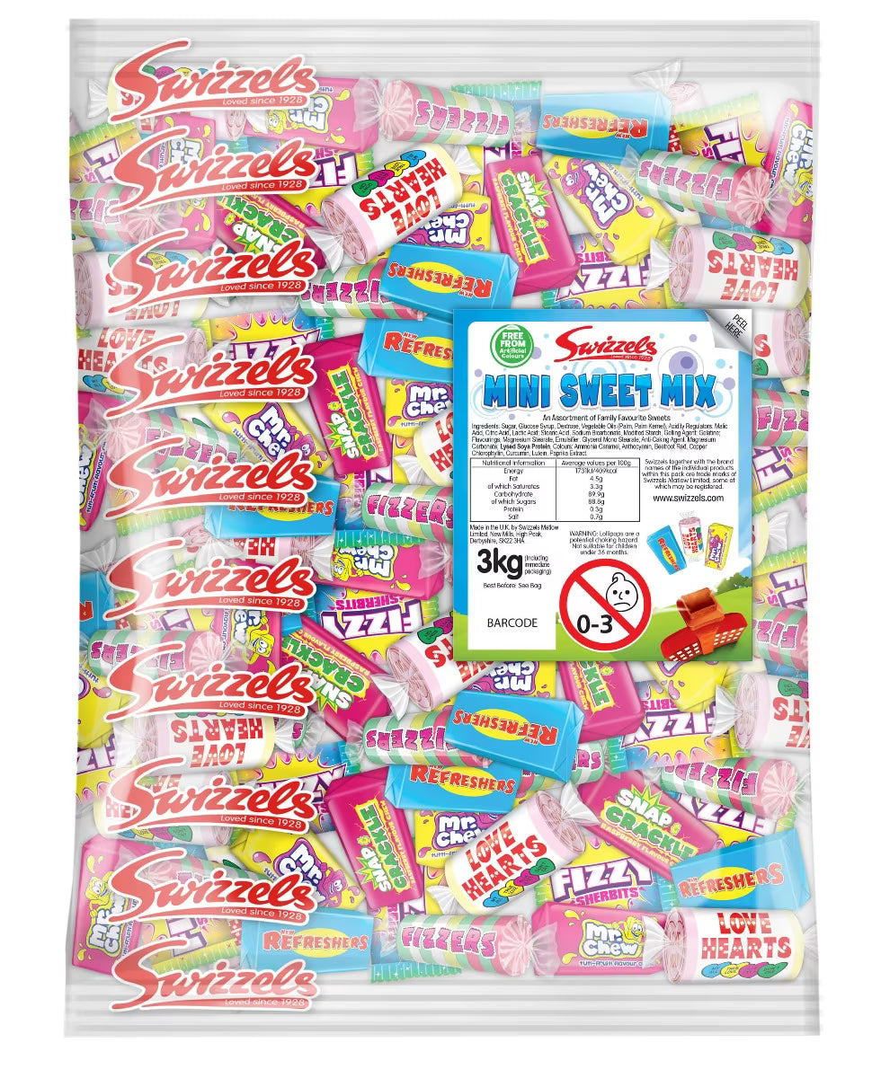 3kg bulk bag of Swizzels mini sweets perfect for parties and occasions