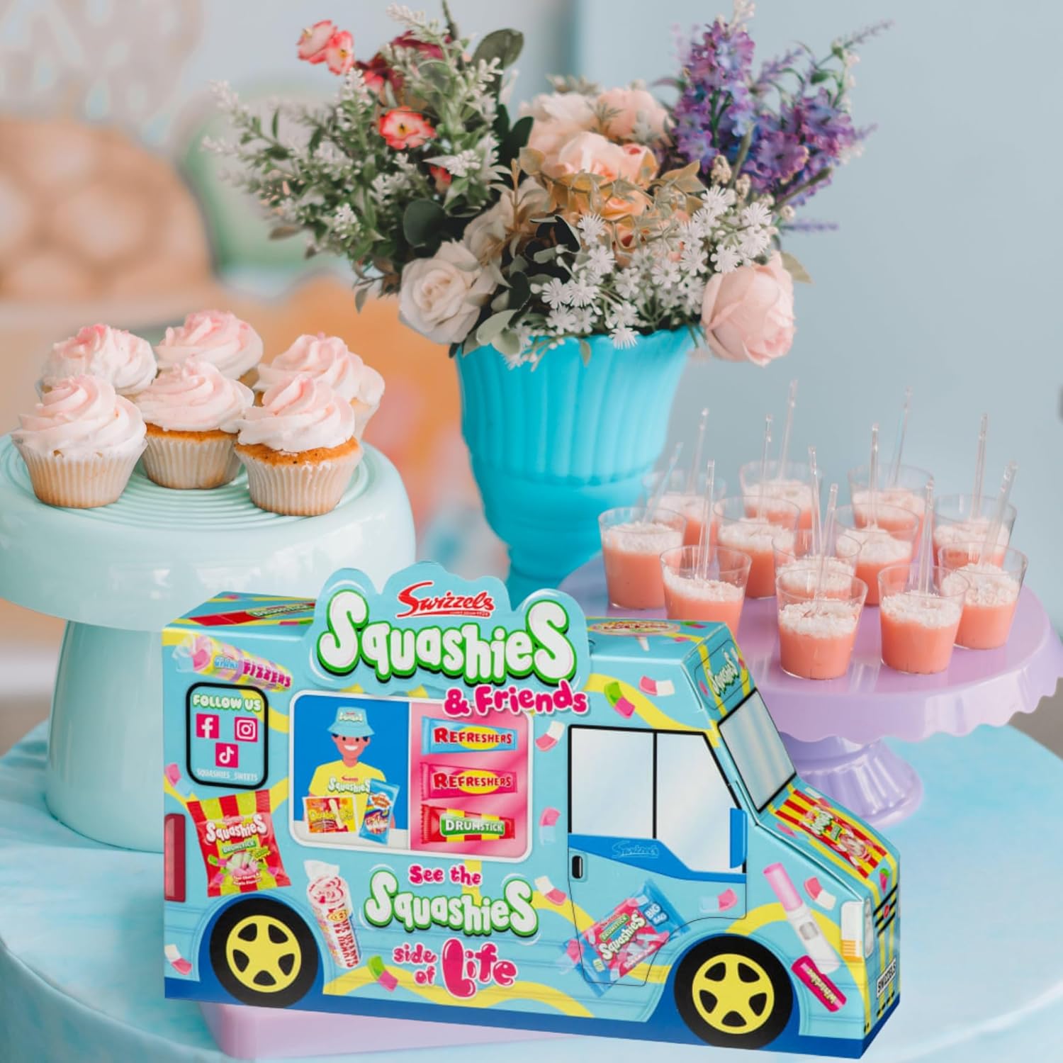 Swizzels Squashies & Friends 405g sweet van gift set for parties