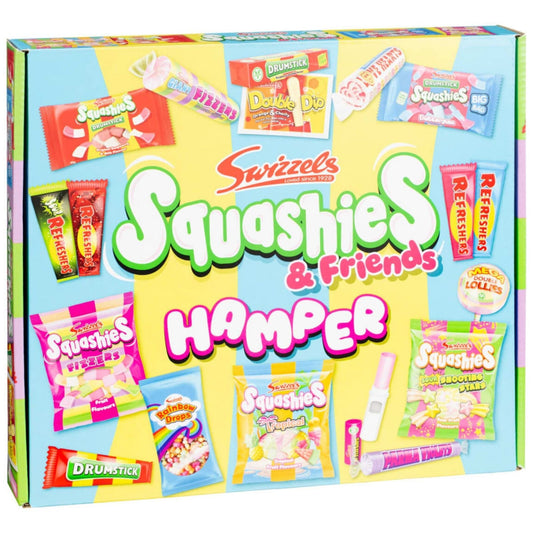 Swizzels Squashies & Friends Hamper 759g filled with classic British sweets