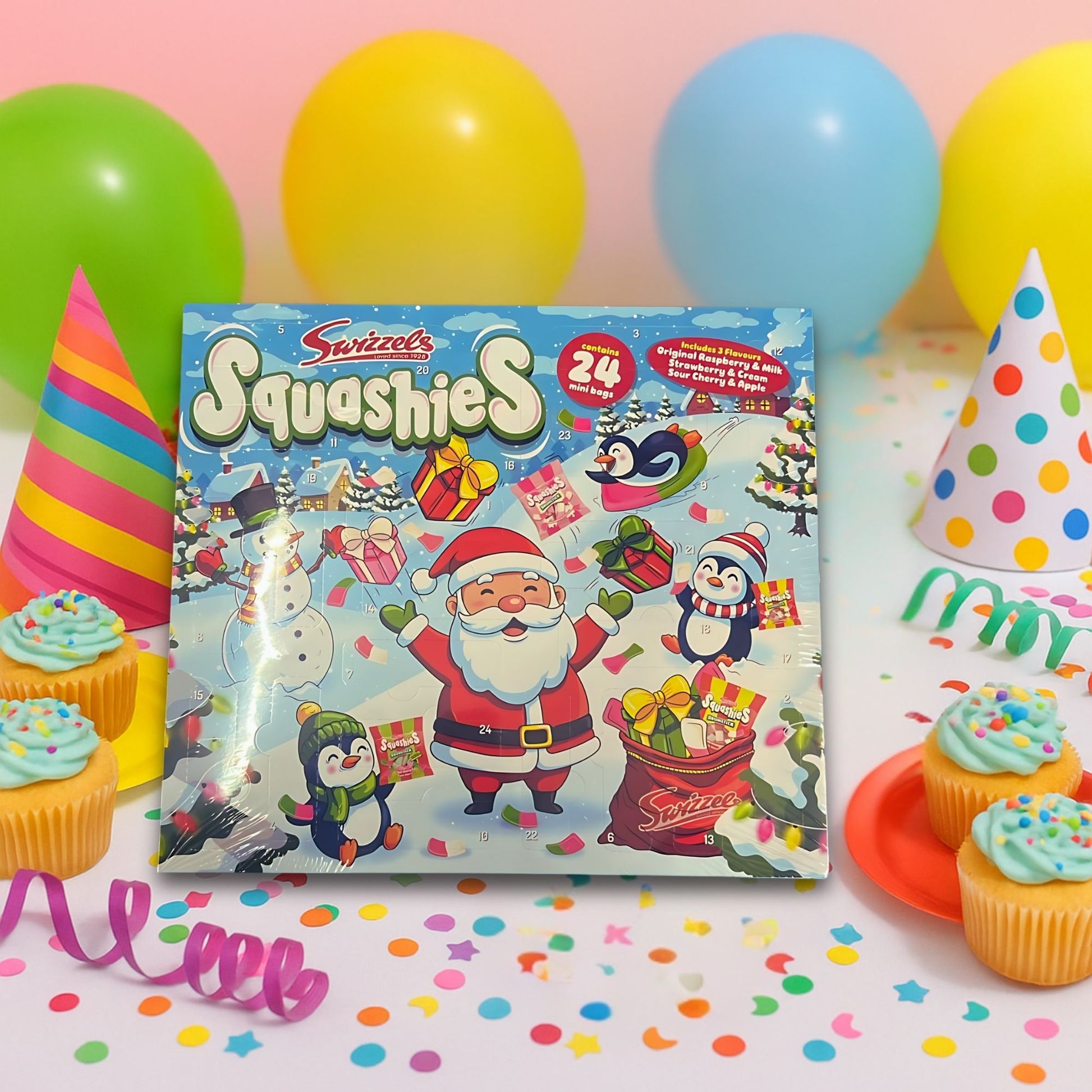 Swizzels Squashies chewy fruit flavoured sweets 24 mini bags