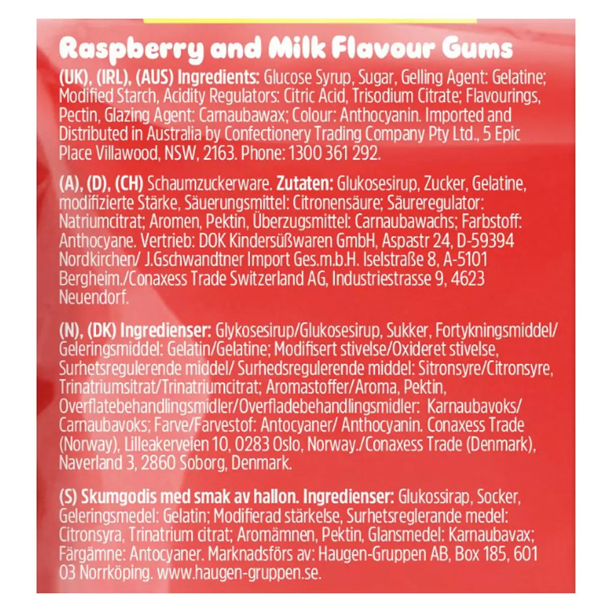 Raspberry and milk flavor chewy foam sweets – Swizzles Drumstick Squashies