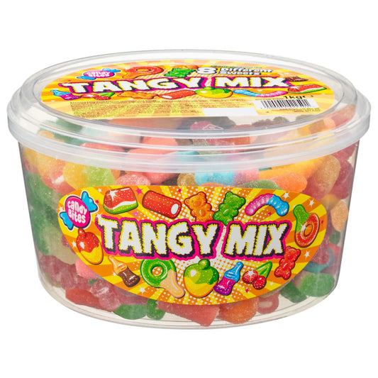 Tangy Pick N Mix 1kg with colourful fruity and sour candies for sharing and parties