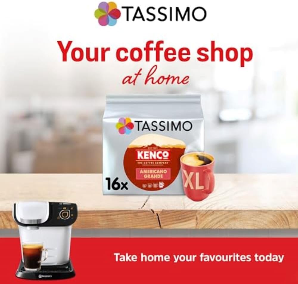 Bulk pack of Tassimo-compatible coffee pods for households or shared spaces
