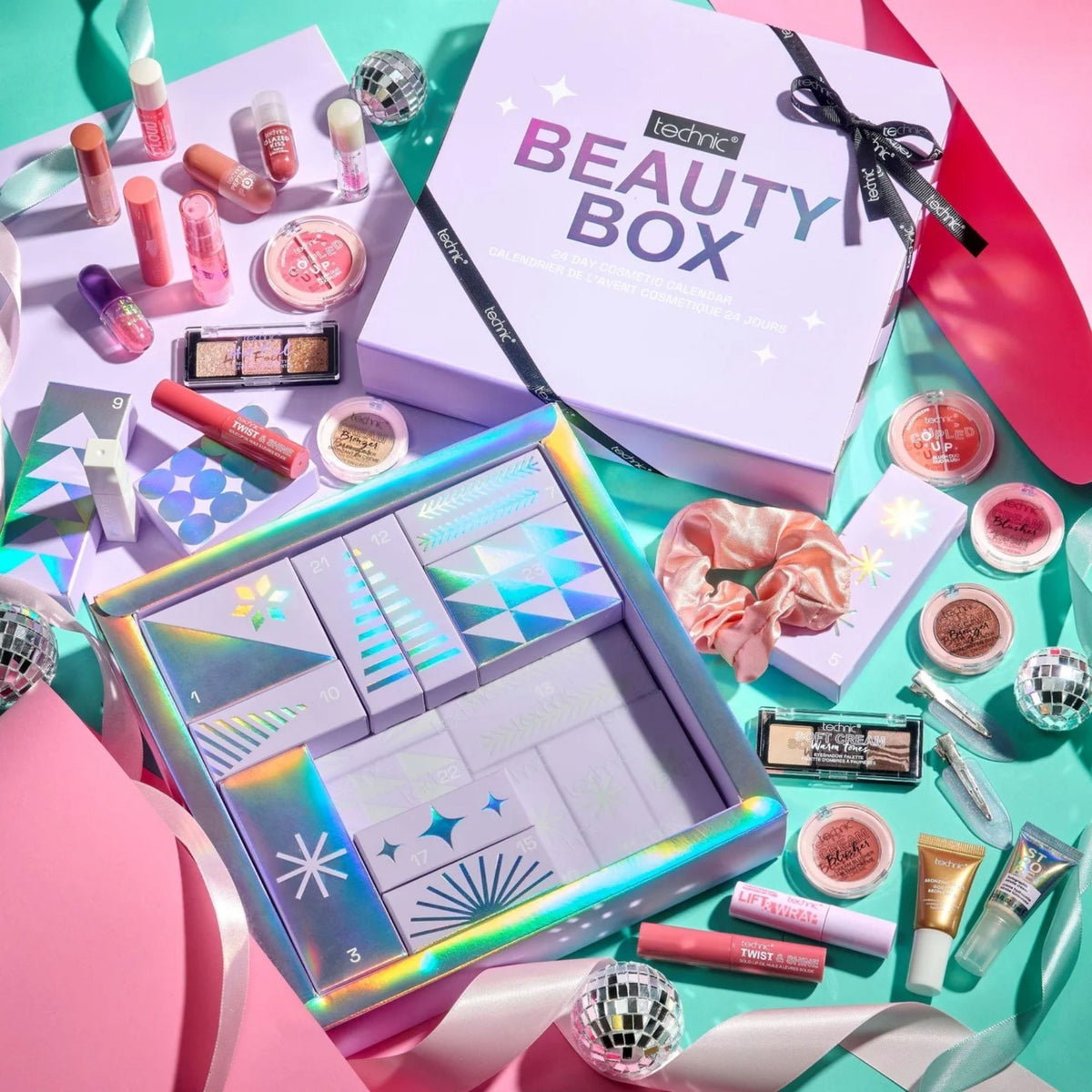 Beauty advent calendar filled with Technic cosmetics