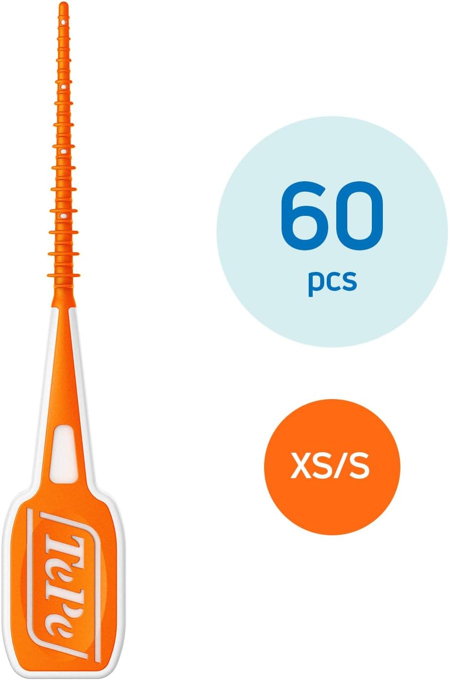 TePe EasyPick Interdental Cleaners Orange XS-S 60 Pack Front View
