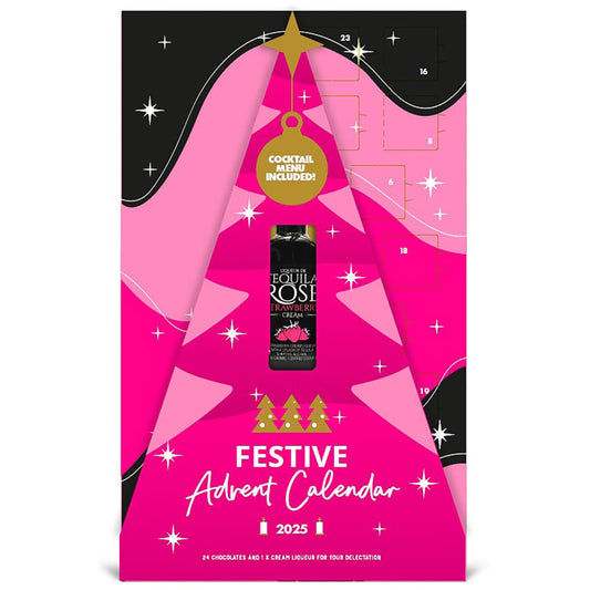 Tequila Rose 5cl and chocolate advent calendar festive gift