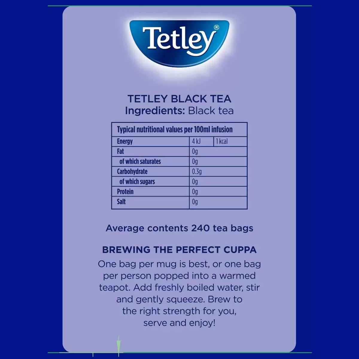Tetley 720 tea bags with rich full-flavoured taste