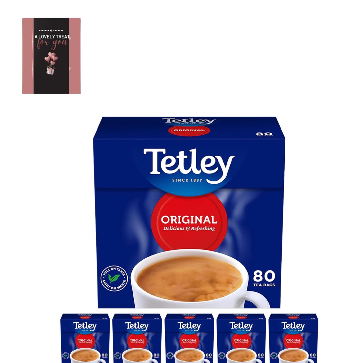 tetley black tea 480 teabags in six packs
