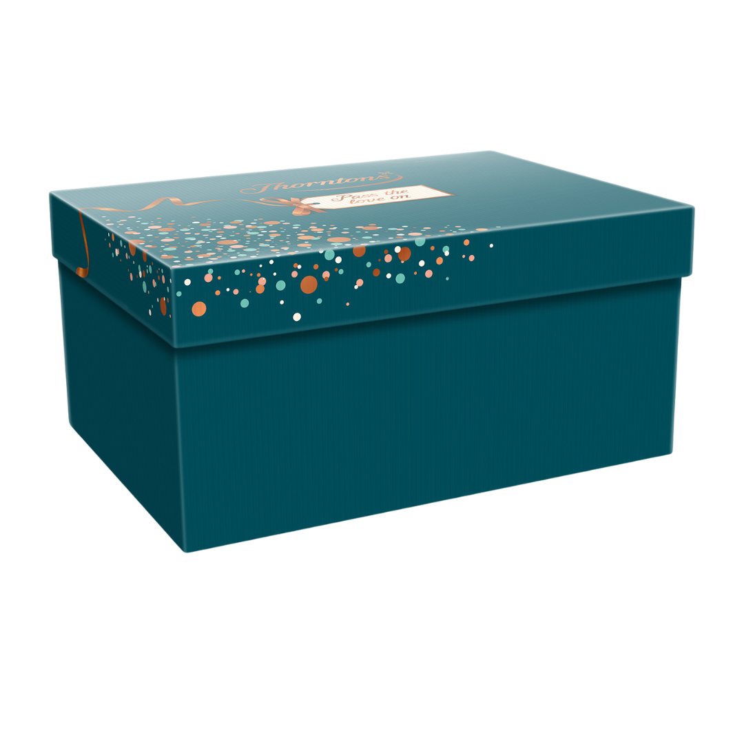 Thorntons hamper filled with sweets and assorted chocolate
