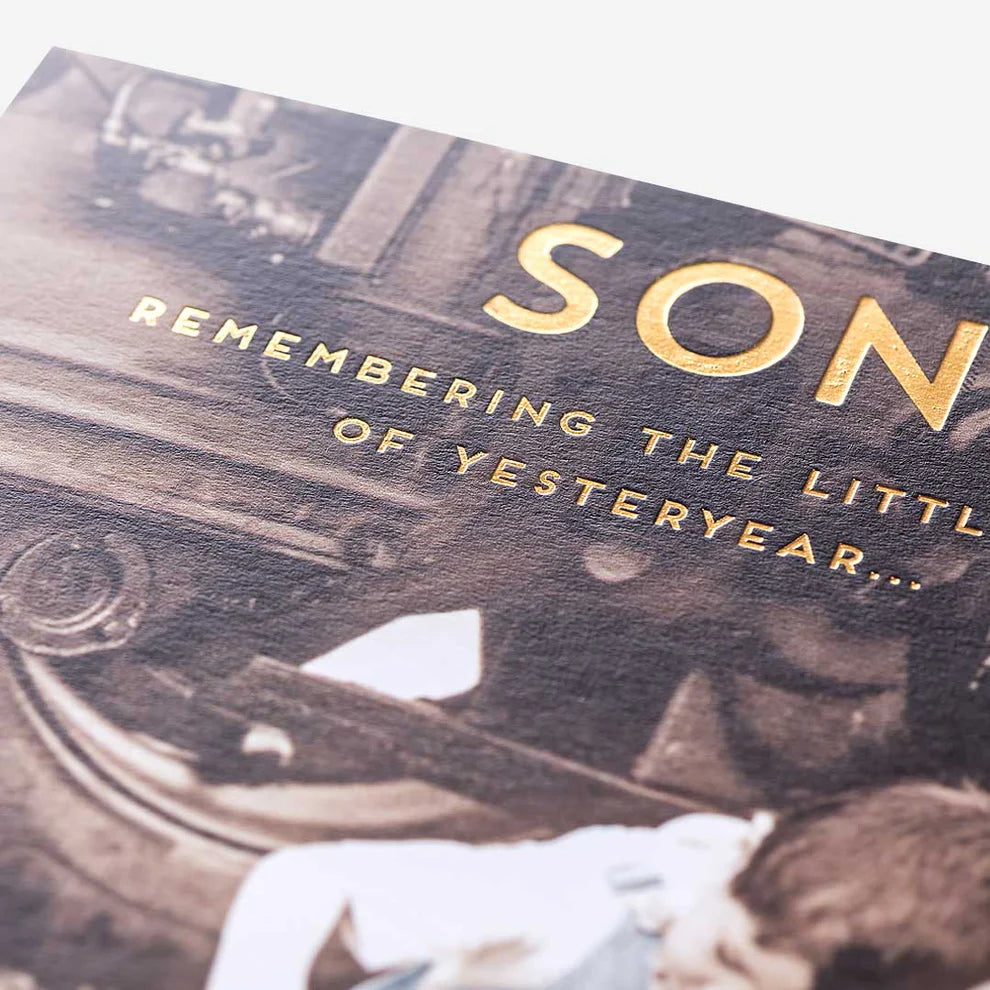 Beautiful greeting cards for sons celebrating milestones, printed on premium card stock for lasting memories