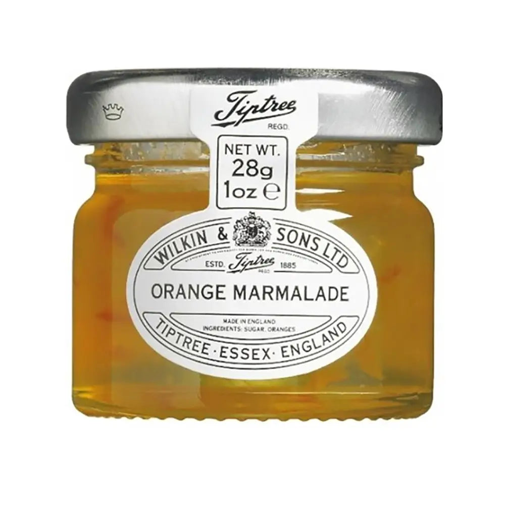 Tiptree Marmalade Mini Jar 28g, single glass jar, fine-cut Seville orange marmalade