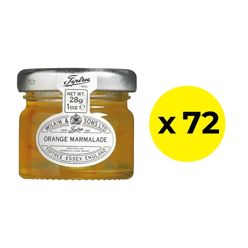 Tiptree Marmalade Mini Jars 28g, bulk pack of 72, fine-cut Seville oranges